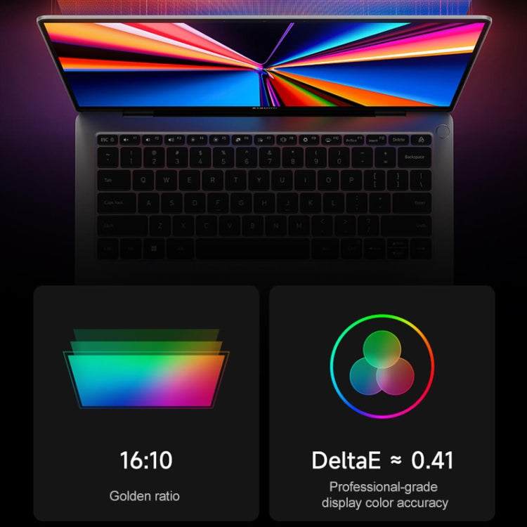Xiaomi Book Pro 14 2022 Laptop, 16GB+512GB, 14 inch Touch Screen Windows 11 Home Chinese Version, Intel 12th Gen Core i5-1240P Integrated Graphics(Grey)
