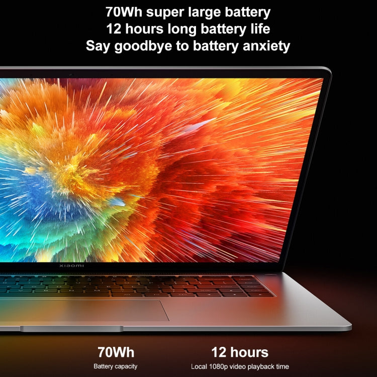 Xiaomi Book Pro 16 2022 Laptop, 16GB+512GB, 16 inch Touch Screen Windows 11 Home Chinese Version, Intel 12th Gen Core i5-1240P Integrated Graphics(Grey)