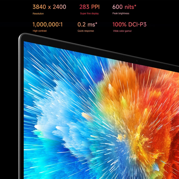 Xiaomi Book Pro 16 2022 Laptop, 16GB+512GB, 16 inch Touch Screen Windows 11 Home Chinese Version, Intel 12th Gen Core i5-1240P Integrated Graphics(Grey)