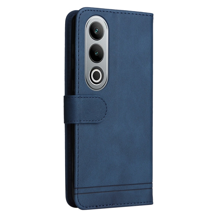 For OPPO K12 Skin Feel Life Tree Metal Button Leather Phone Case