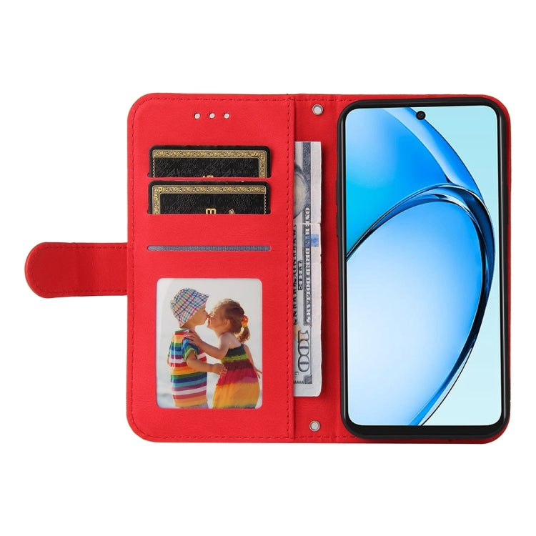 For OPPO A60 4G Global Skin Feel Life Tree Metal Button Leather Phone Case