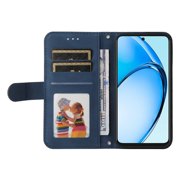 For OPPO A60 4G Global Skin Feel Life Tree Metal Button Leather Phone Case