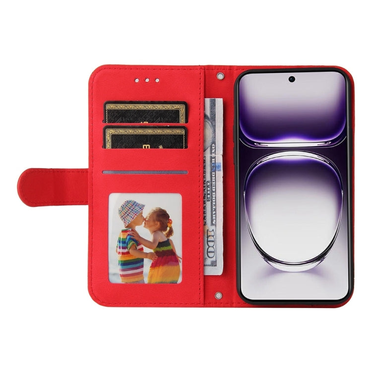 For OPPO Reno12 5G Global Skin Feel Life Tree Metal Button Leather Phone Case
