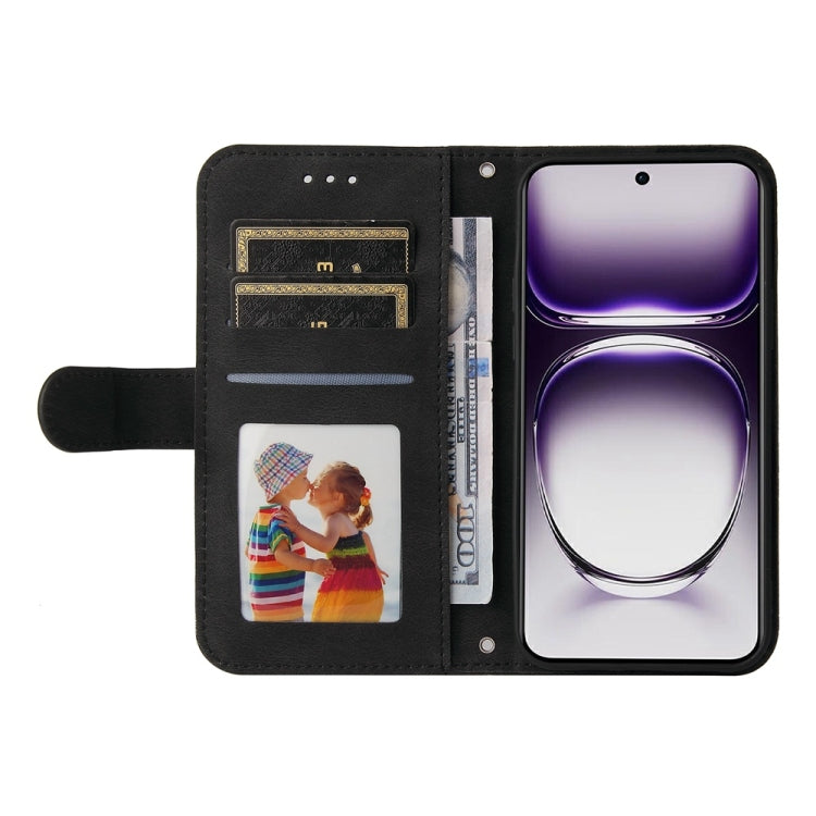 For OPPO Reno12 5G Global Skin Feel Life Tree Metal Button Leather Phone Case