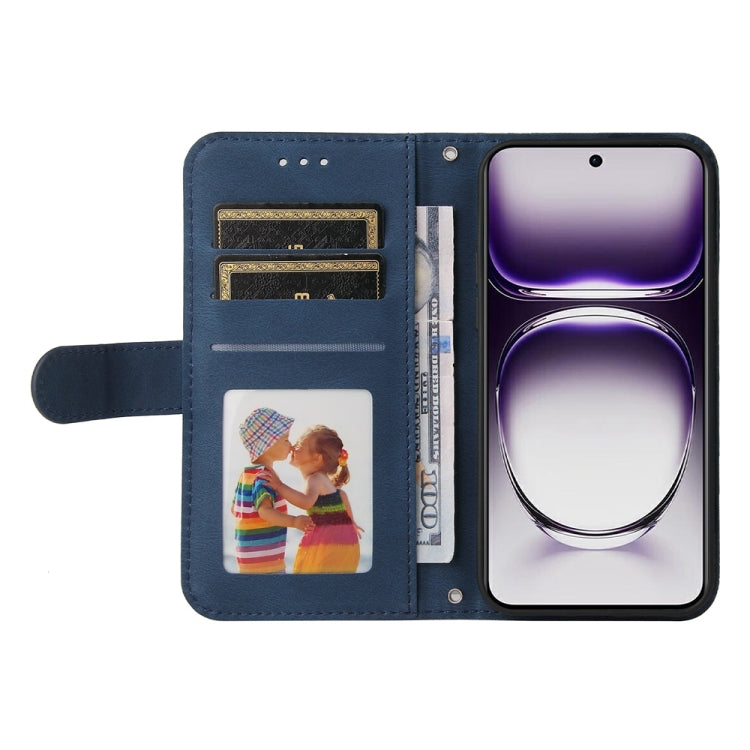 For OPPO Reno12 5G Global Skin Feel Life Tree Metal Button Leather Phone Case