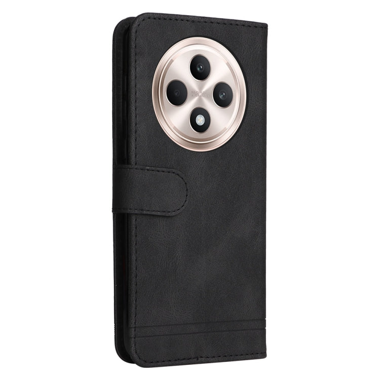 For OPPO Reno12 F 5G Global Skin Feel Life Tree Metal Button Leather Phone Case