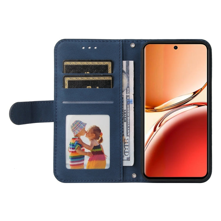For OPPO Reno12 F 5G Global Skin Feel Life Tree Metal Button Leather Phone Case