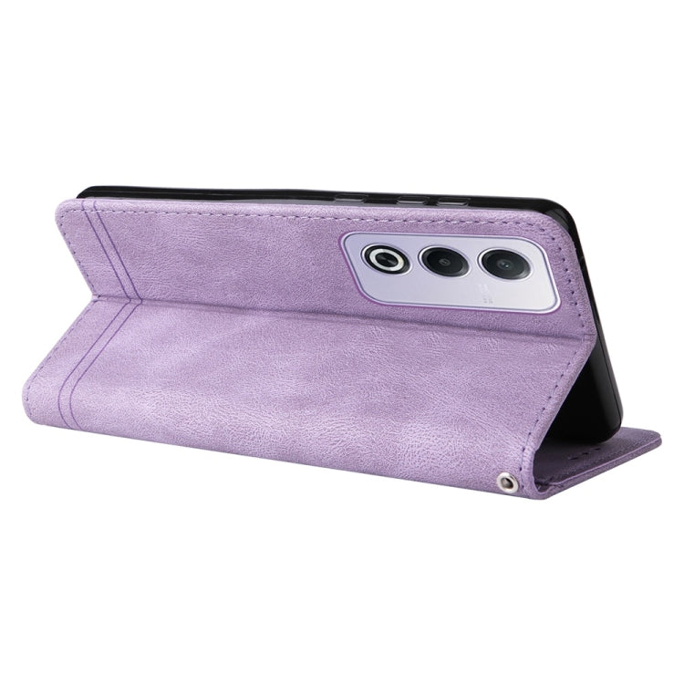 For OPPO A3 Pro 5G Global / India Skin Feel Life Tree Metal Button Leather Phone Case