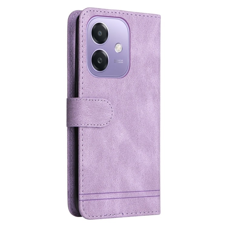 For OPPO A5x 4G / 5G / A3x 4G / 5G India Skin Feel Life Tree Metal Button Leather Phone Case