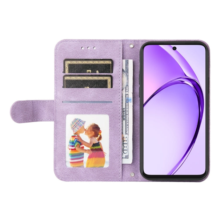 For OPPO A5x 4G / 5G / A3x 4G / 5G India Skin Feel Life Tree Metal Button Leather Phone Case