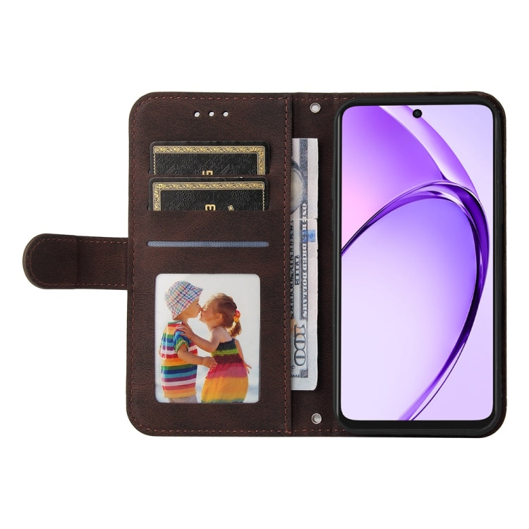For OPPO A5x 4G / 5G / A3x 4G / 5G India Skin Feel Life Tree Metal Button Leather Phone Case