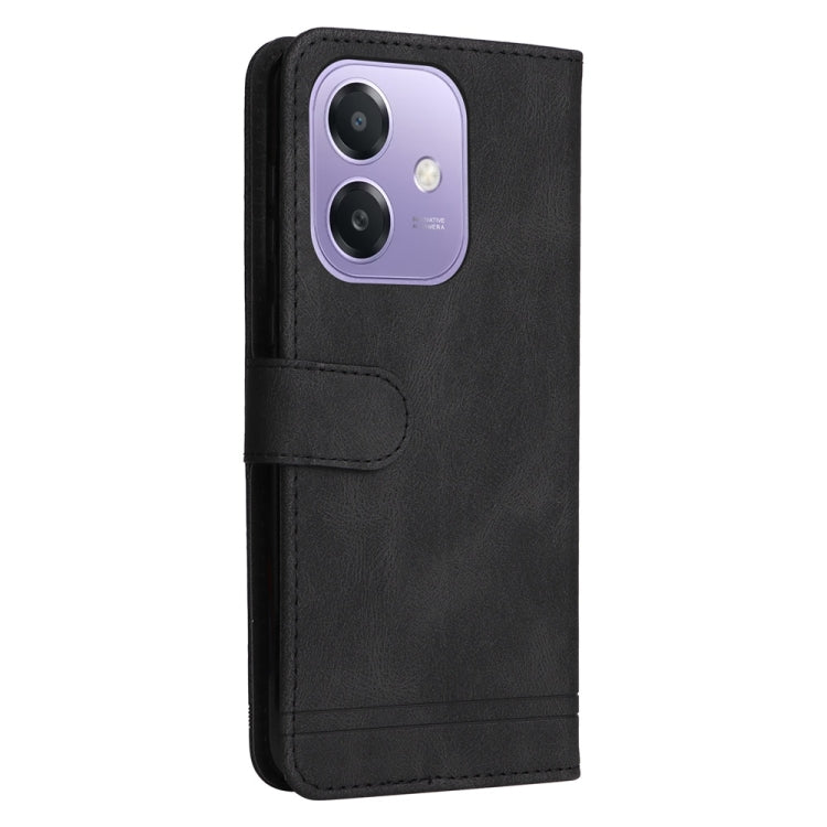 For OPPO A5x 4G / 5G / A3x 4G / 5G India Skin Feel Life Tree Metal Button Leather Phone Case
