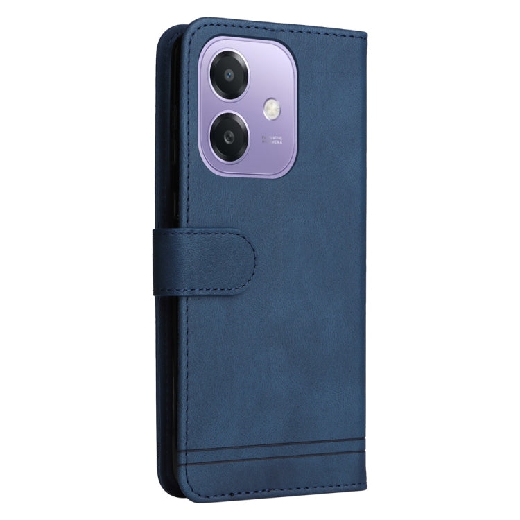 For OPPO A5x 4G / 5G / A3x 4G / 5G India Skin Feel Life Tree Metal Button Leather Phone Case