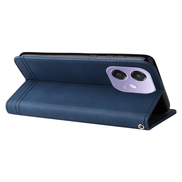 For OPPO A5x 4G / 5G / A3x 4G / 5G India Skin Feel Life Tree Metal Button Leather Phone Case