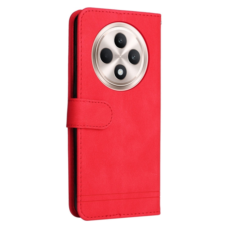 For OPPO Reno12 F 4G Skin Feel Life Tree Metal Button Leather Phone Case