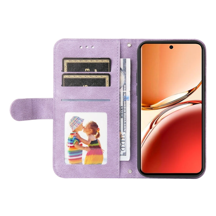 For OPPO Reno12 F 4G Skin Feel Life Tree Metal Button Leather Phone Case