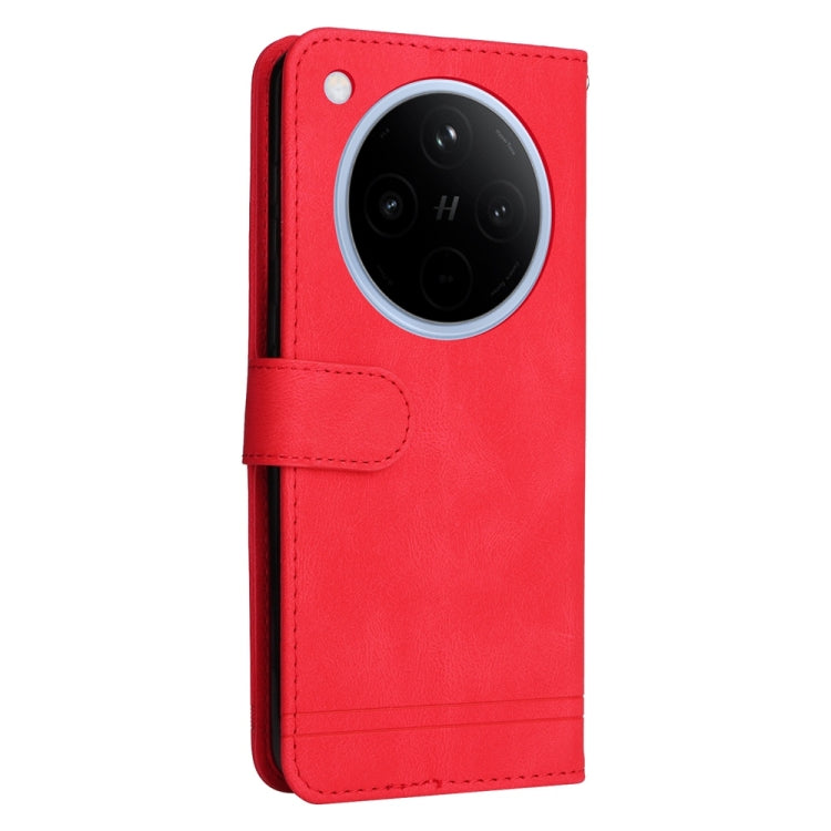 For OPPO Find X8 Skin Feel Life Tree Metal Button Leather Phone Case