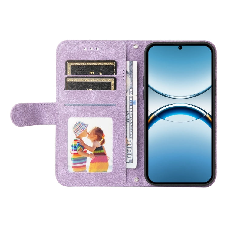 For OPPO Find X8 Skin Feel Life Tree Metal Button Leather Phone Case