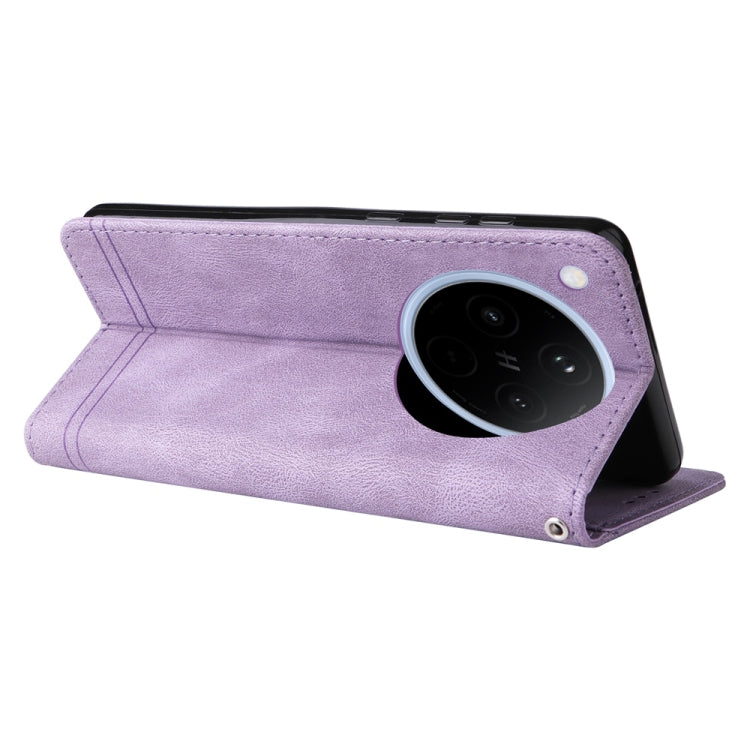 For OPPO Find X8 Skin Feel Life Tree Metal Button Leather Phone Case