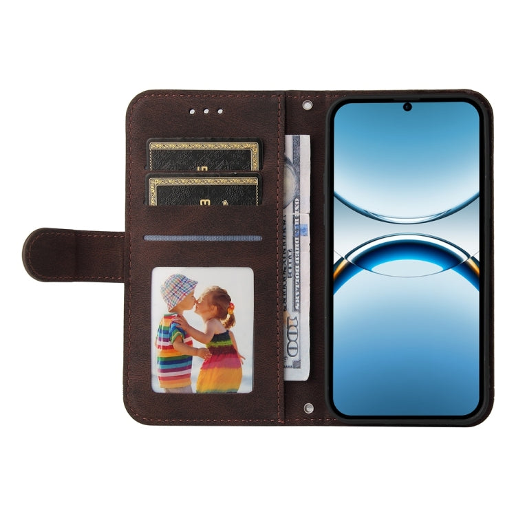 For OPPO Find X8 Skin Feel Life Tree Metal Button Leather Phone Case