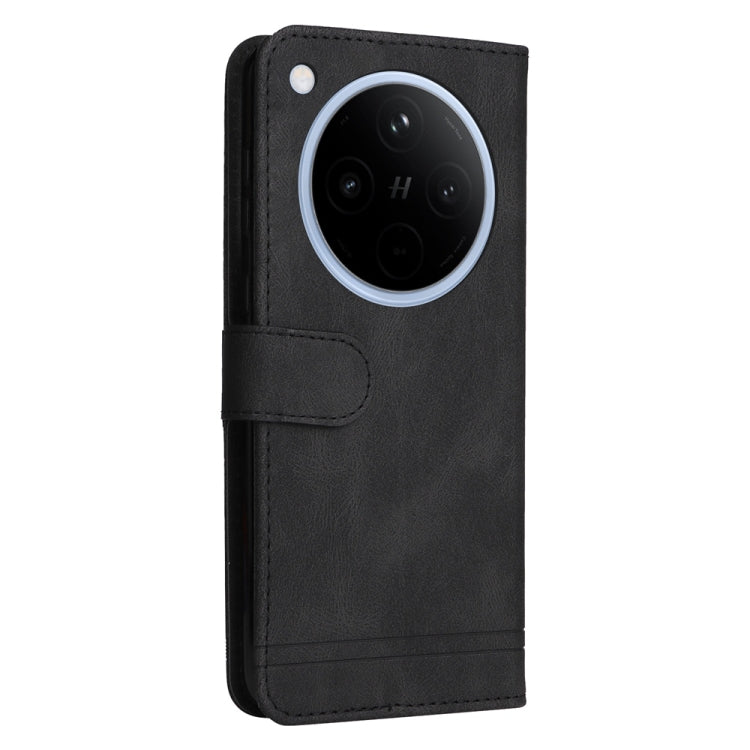 For OPPO Find X8 Skin Feel Life Tree Metal Button Leather Phone Case
