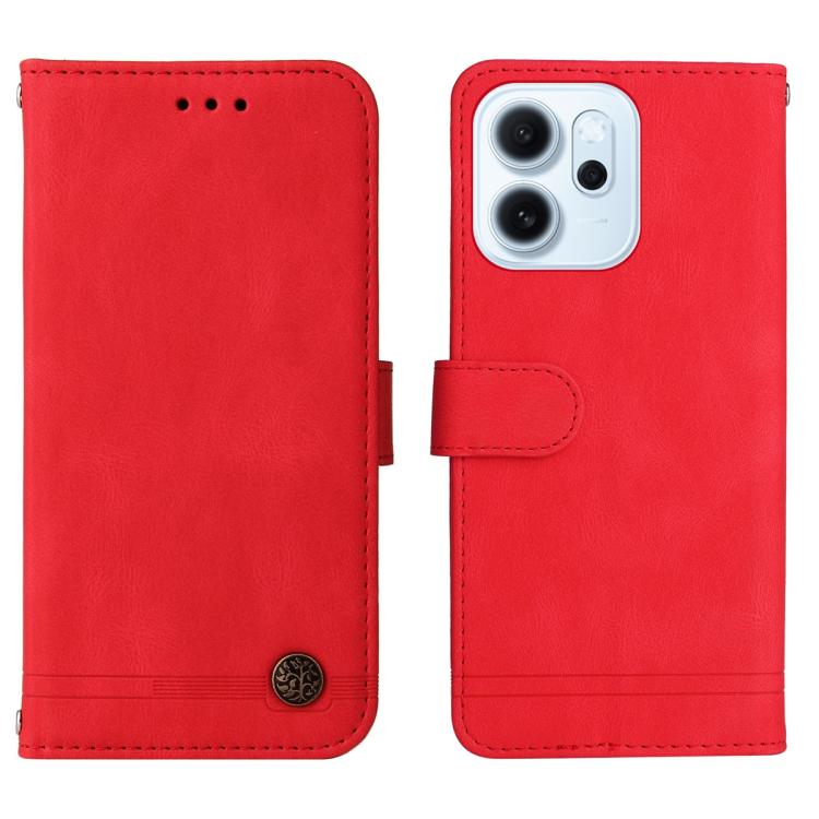For OPPO Reno15 F 5G Skin Feel Life Tree Metal Button Leather Phone Case