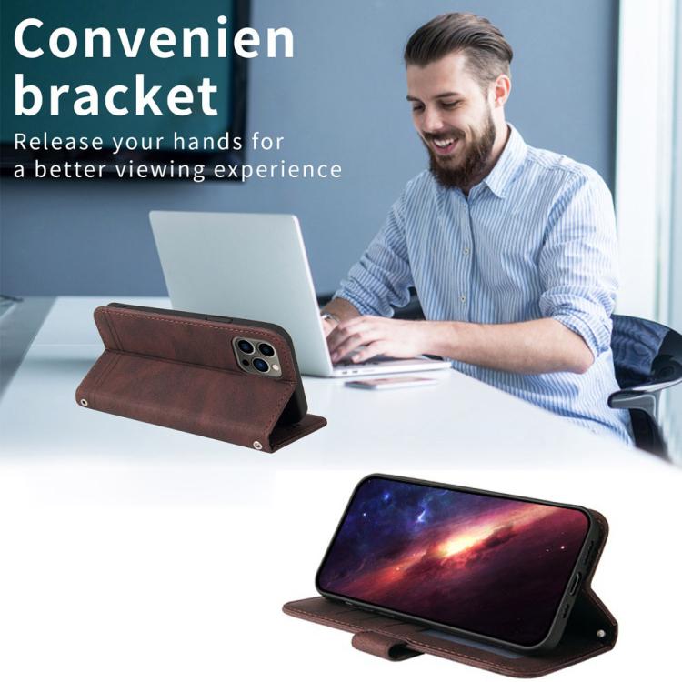 For OPPO Reno15 F 5G Skin Feel Life Tree Metal Button Leather Phone Case