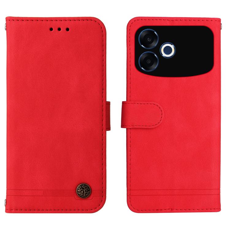 For OPPO F33 Pro 5G Skin Feel Life Tree Metal Button Leather Phone Case