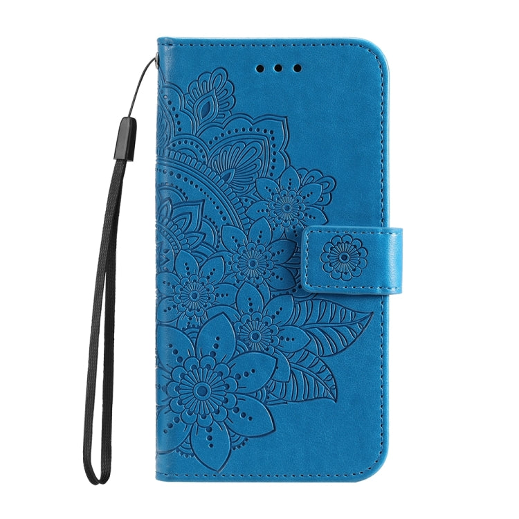 For OPPO K12 Seven-petal Flowers Embossing Leather Phone Case