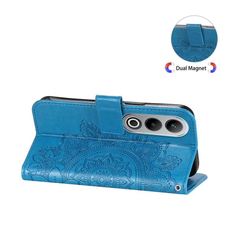 For OPPO K12 Seven-petal Flowers Embossing Leather Phone Case