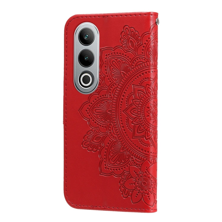 For OPPO K12 Seven-petal Flowers Embossing Leather Phone Case