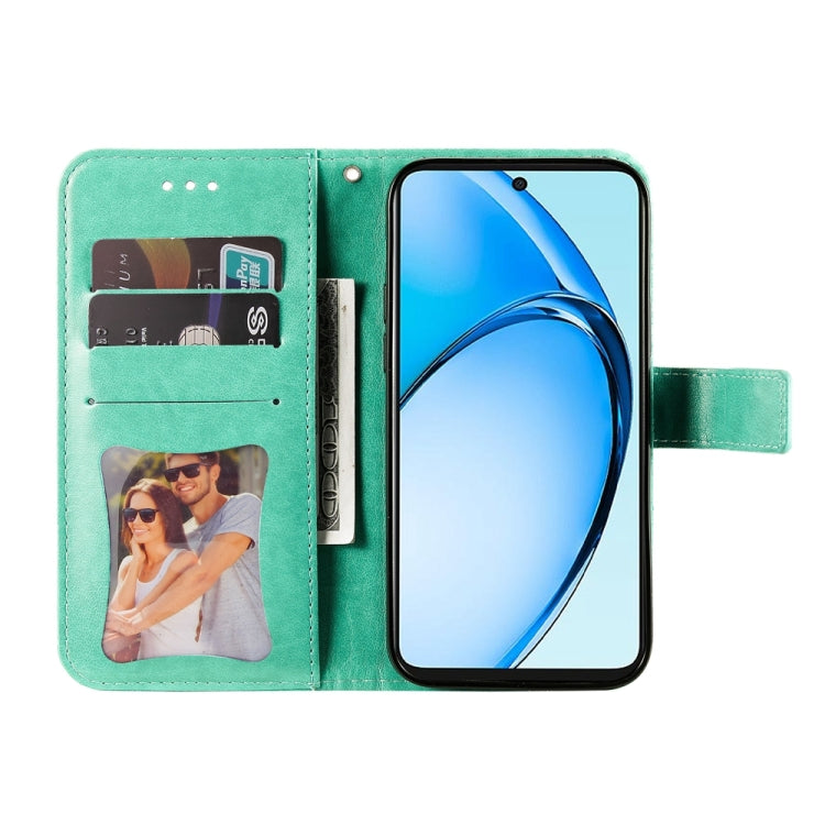 For OPPO A60 4G Global Seven-petal Flowers Embossing Leather Phone Case