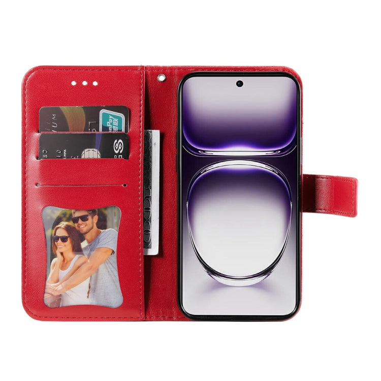 For OPPO Reno12 5G Global Seven-petal Flowers Embossing Leather Phone Case