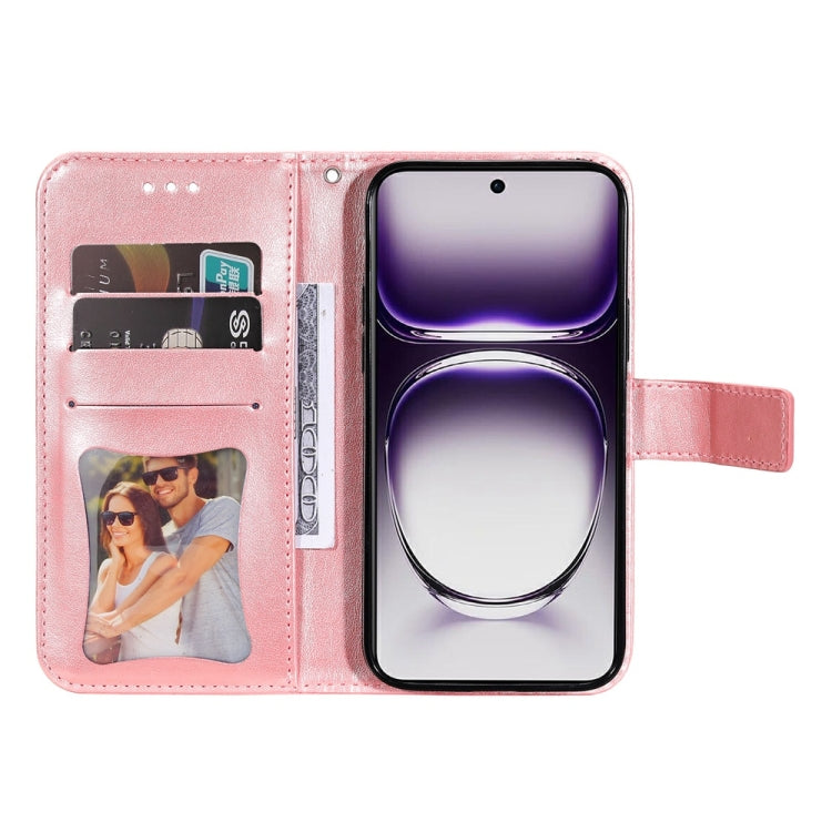 For OPPO Reno12 5G Global Seven-petal Flowers Embossing Leather Phone Case