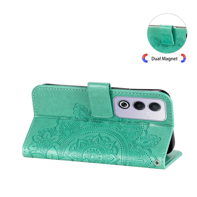 For OPPO A3 Pro 5G Global / India Seven-petal Flowers Embossing Leather Phone Case