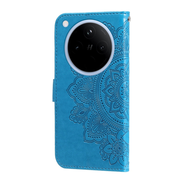 For OPPO Find X8 Seven-petal Flowers Embossing Leather Phone Case