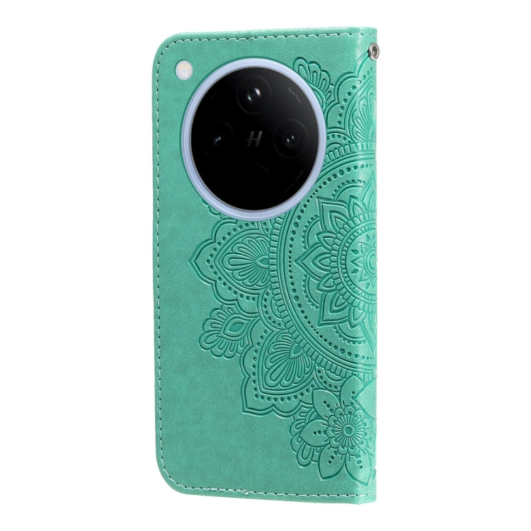 For OPPO Find X8 Seven-petal Flowers Embossing Leather Phone Case