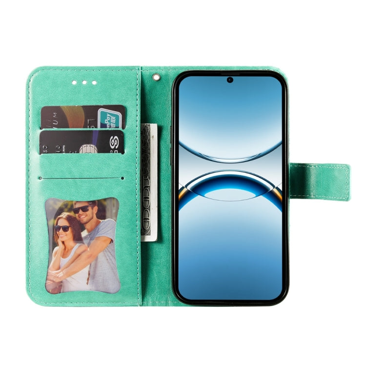 For OPPO Find X8 Seven-petal Flowers Embossing Leather Phone Case