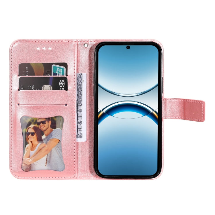 For OPPO Find X8 Seven-petal Flowers Embossing Leather Phone Case