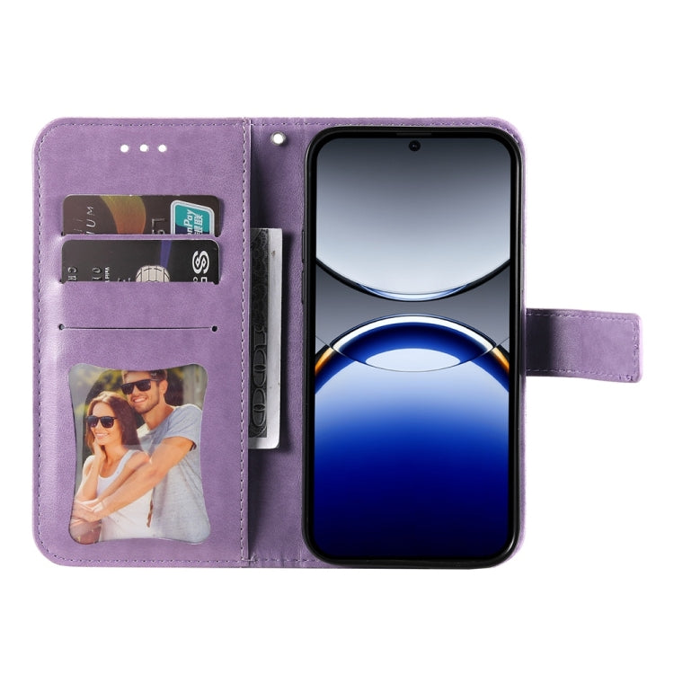 For OPPO Find X8 Pro Seven-petal Flowers Embossing Leather Phone Case