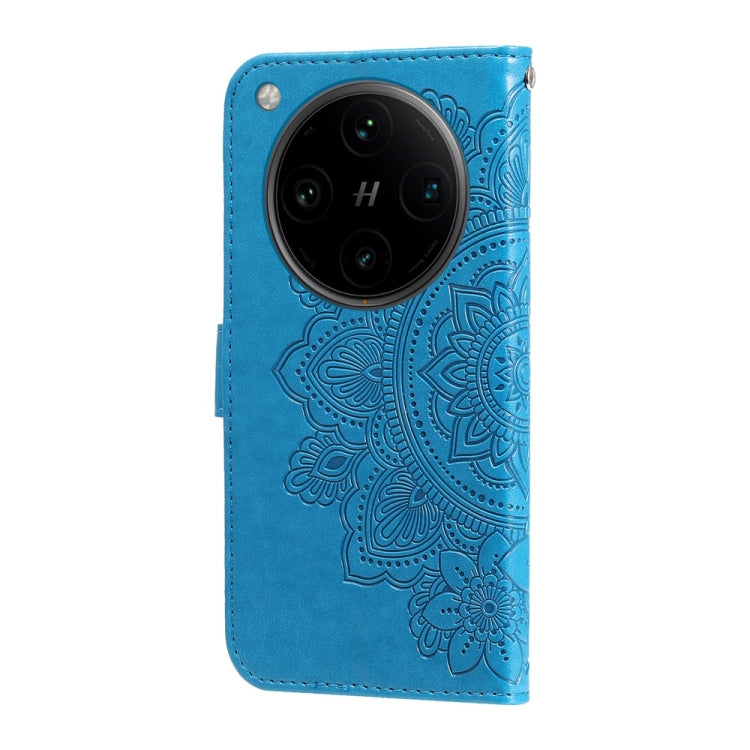 For OPPO Find X8 Pro Seven-petal Flowers Embossing Leather Phone Case