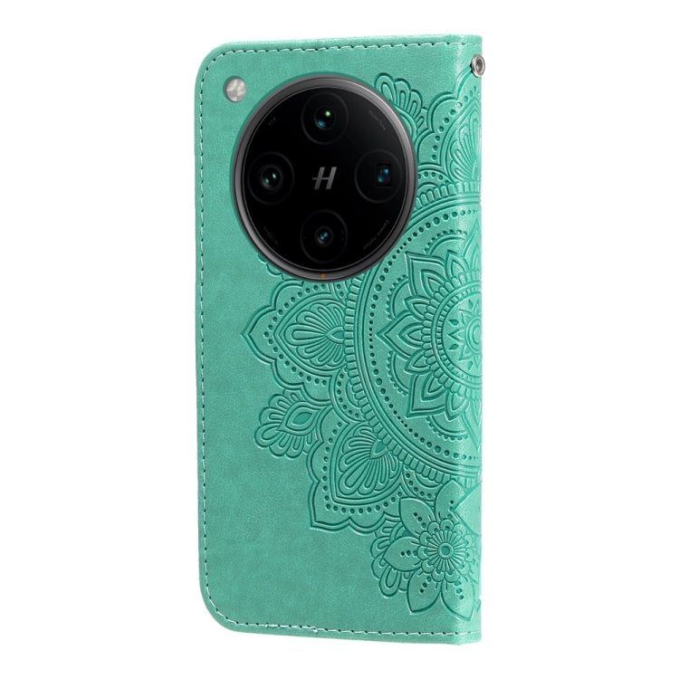 For OPPO Find X8 Pro Seven-petal Flowers Embossing Leather Phone Case
