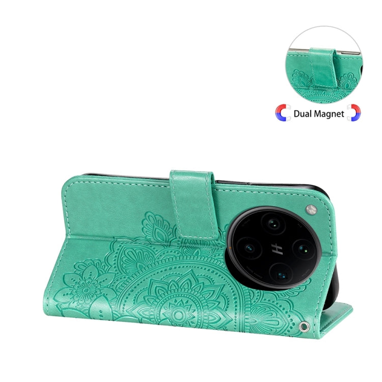 For OPPO Find X8 Pro Seven-petal Flowers Embossing Leather Phone Case