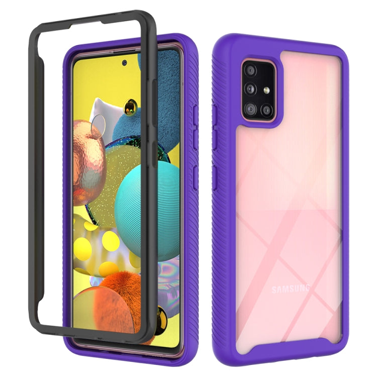 For Samsung Galaxy A51 5G Starry Sky Solid Color Series Shockproof PC + TPU Protective Case