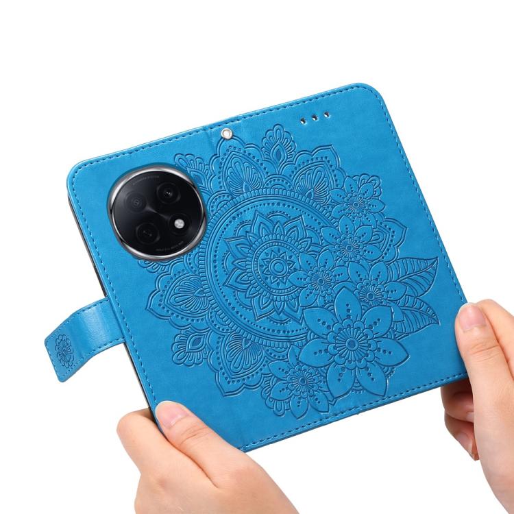 For OPPO A5 Pro  China Seven-petal Flowers Embossing Leather Phone Case