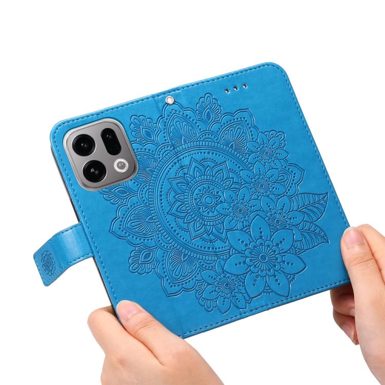 For OPPO Find X9 Seven-petal Flowers Embossing Leather Phone Case