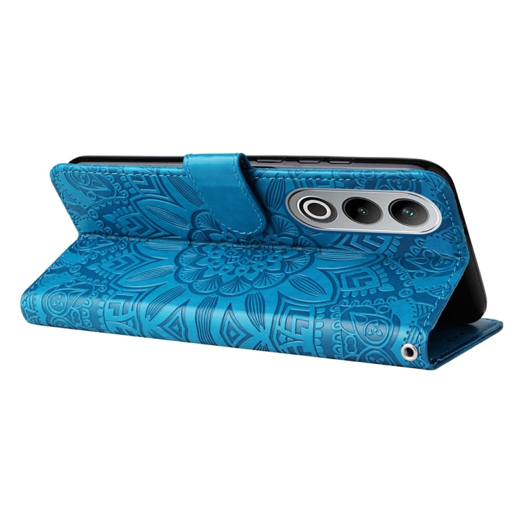 For OPPO K12 Embossed Sunflower Leather Phone Case