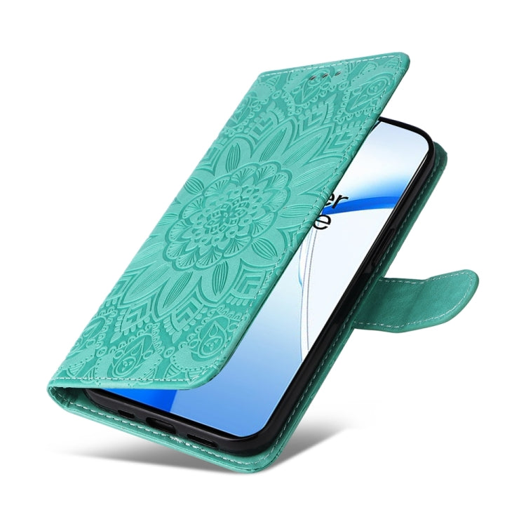 For OPPO K12 Embossed Sunflower Leather Phone Case