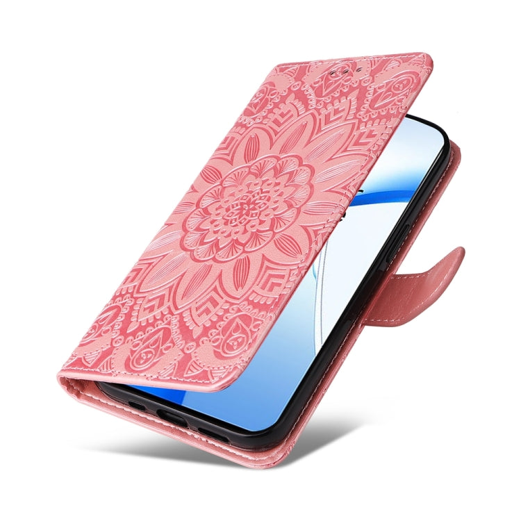 For OPPO K12 Embossed Sunflower Leather Phone Case
