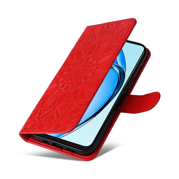 For OPPO A60 4G Global Embossed Sunflower Leather Phone Case